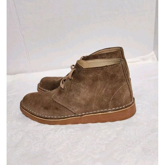 LL BEAN Stonington Brown Suede Leather Chukka Ankle Boots Booties‎ Women's 9M - Picture 3 of 12